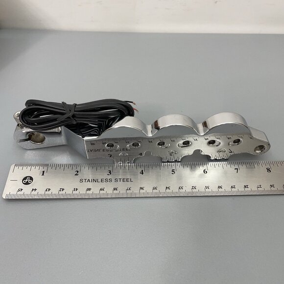 Custom Dynamics Heel Shifter Gear Shift Chrome Skulls LED for Harley Davidson - Picture 7 of 8